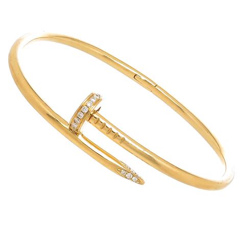 gold nail bracelet cartier